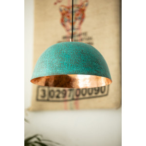 Serbal Verde - eine patinierte Kupfer Lampe