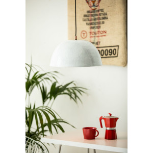 Espino Blanco - Kupferlampe mit weißer Patina