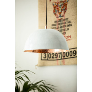 Espino Blanco - Kupferlampe mit weißer Patina