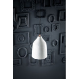 Trompeta blanca - Kupferlampe mit weißer Patina