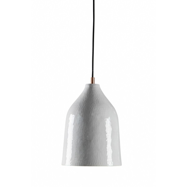 Trompeta blanca - Kupferlampe mit weißer Patina