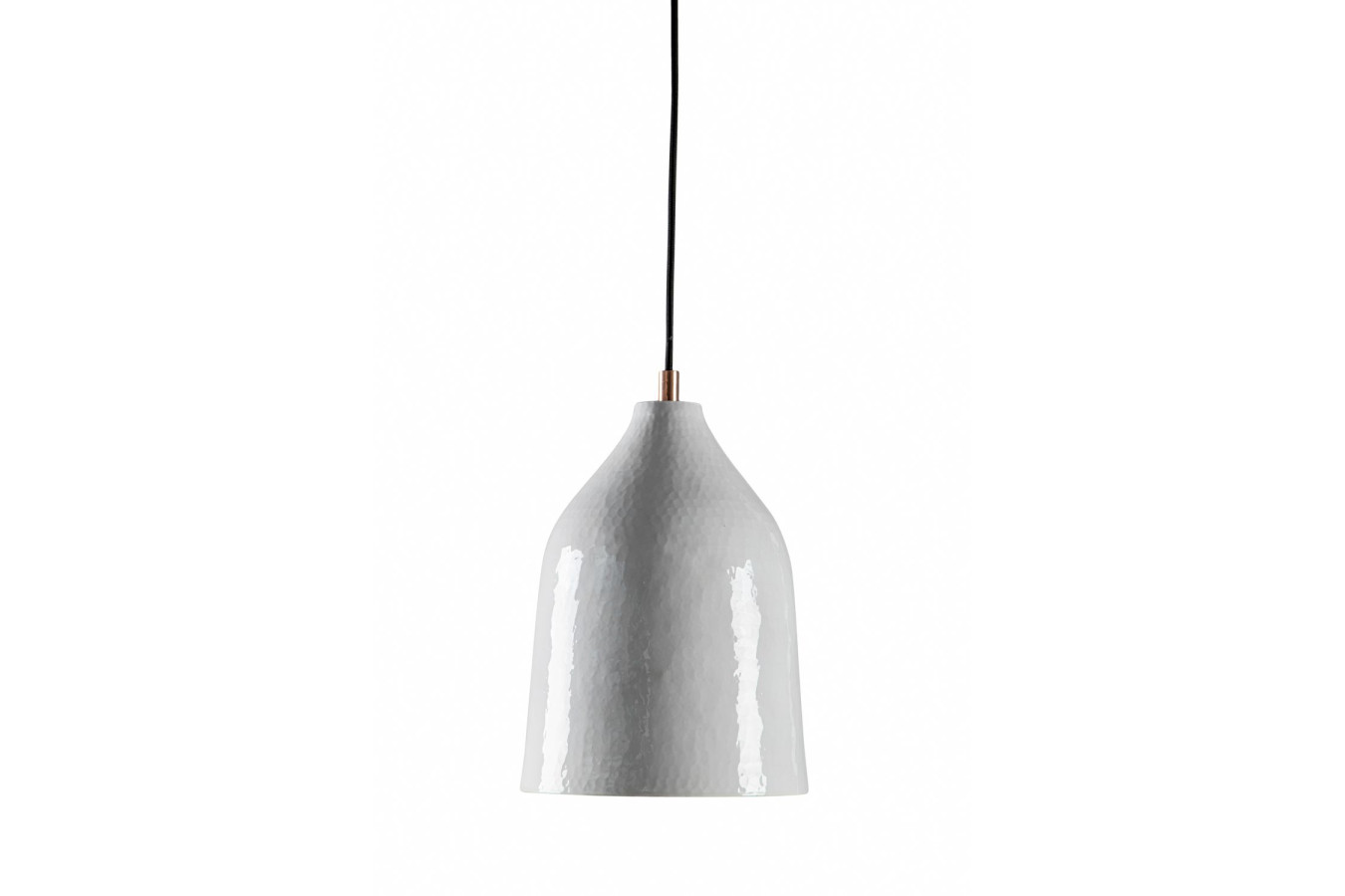 Trompeta blanca - Kupferlampe mit weißer Patina