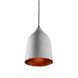 Trompeta blanca - Kupferlampe mit weißer Patina
