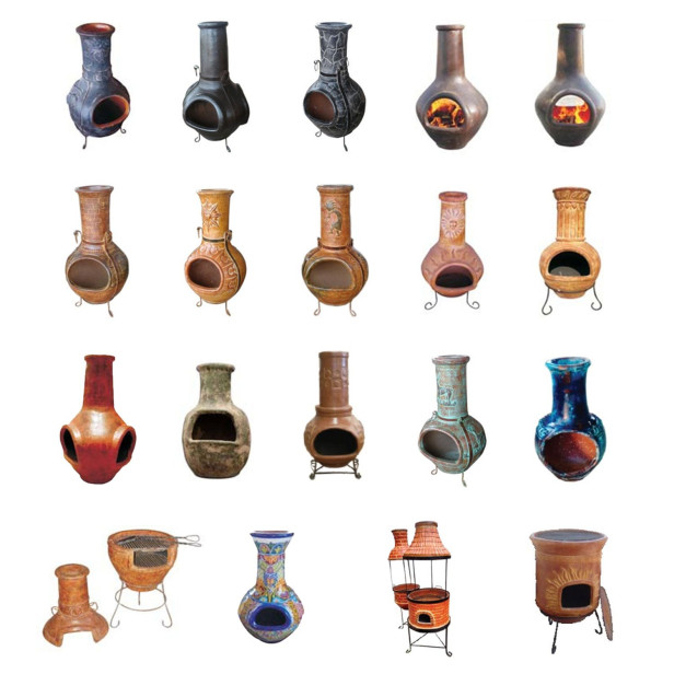 Mexikanische Chimenea-Kamine