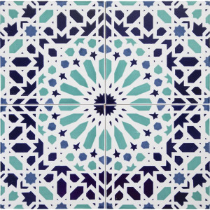 Fez - Marokkanische Keramikfliesen 20x20 cm