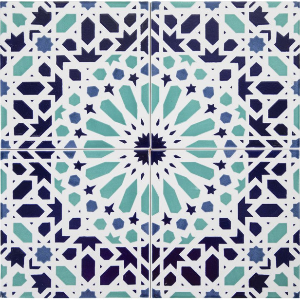 Fez - Marokkanische Keramikfliesen 20x20 cm