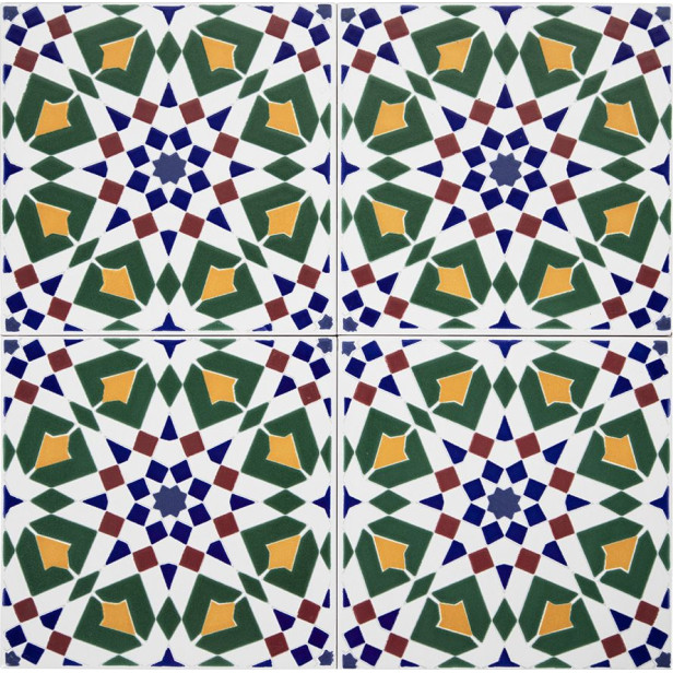 Tanger - Marokkanische Keramikfliesen 20x20 cm