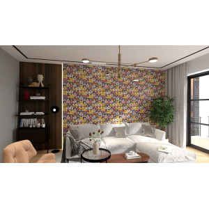 Fridas - Farbiges Patchwork im Pop-art Stil