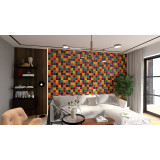 Borgońa - patchwork aus einfarbigen Fliesen - 90 Stück, 1 m2