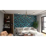 Malaquita - Patchwork aus einfarbigen Fliesen - 90 Stück, 1 m2