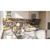 Fridas - Farbiges Patchwork im Pop-art Stil