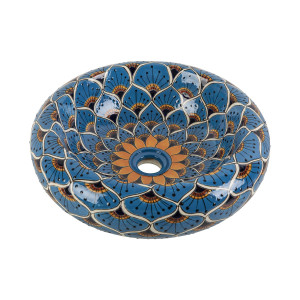 Azura Prima - Keramik Waschbecken mit relief