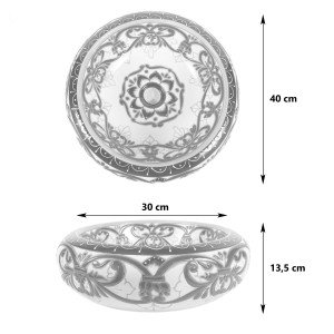 Azura Prima - Keramik Waschbecken mit relief