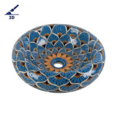 Azura Prima - Keramik Waschbecken mit relief