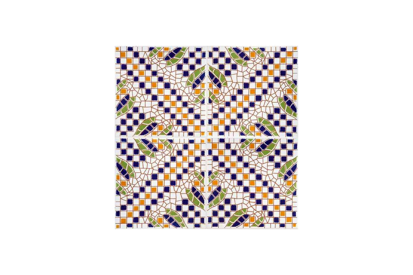 Rifet - Marokkanische Keramikfliesen 15x15 cm, 22 Fliesen in einer Schachtel ( 0,5 m2 )