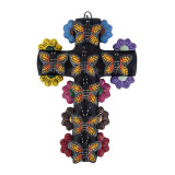 Cruz mariposa - Kreuz mit Schmetterlingen, Volkskunst aus Mexiko