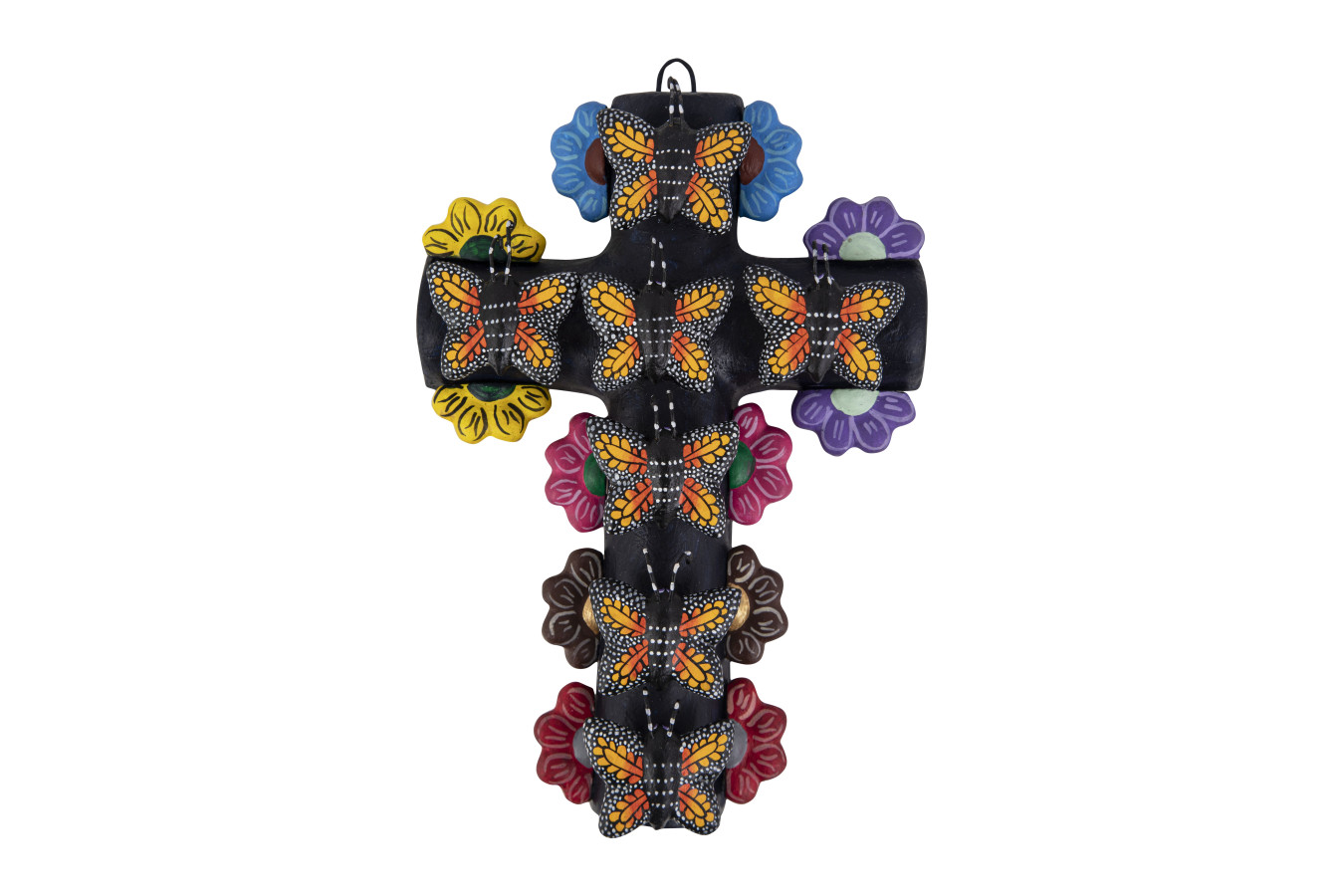 Cruz mariposa - Kreuz mit Schmetterlingen, Volkskunst aus Mexiko