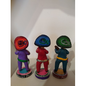 Mariachi vivo - Musikerfigur - Kunsthandwerk aus Mexiko - Höhe 8 cm