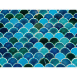 Fischschuppen Mosaik Fliesen 