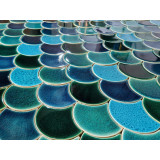Fischschuppen Mosaik Fliesen 