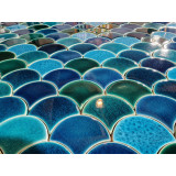 Fischschuppen Mosaik Fliesen 