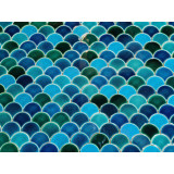 Fischschuppen Mosaik Fliesen 