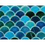 Fischschuppen Mosaik Fliesen 