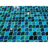 Fischschuppen Mosaik Fliesen 