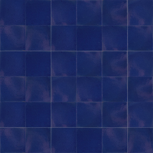 Hernández - Himmelblaue einfarbige mexikanische Fliesen