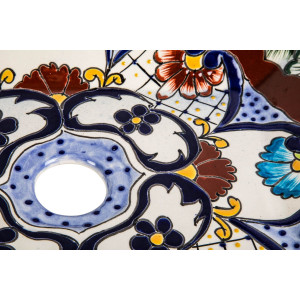 Juanetta prima - Mexikanisches Waschbecken mit Relief verziertes