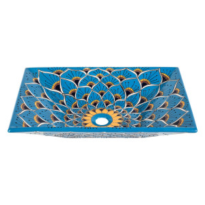 Azura prima - Aufsatzwaschbecken mit Relief verziertes