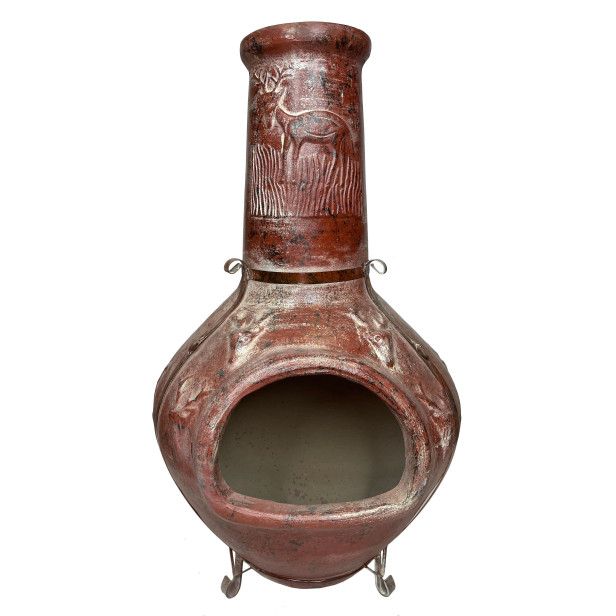 Parícutin - Chimenea Gartenkamin aus Ton