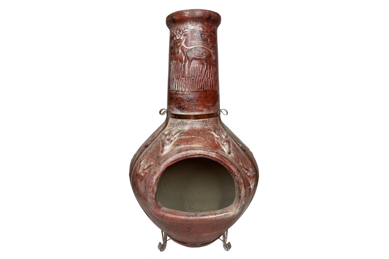 Parícutin - Chimenea Gartenkamin aus Ton