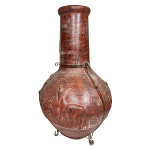 Parícutin - Chimenea Gartenkamin aus Ton