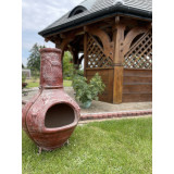 Parícutin - Chimenea Gartenkamin aus Ton