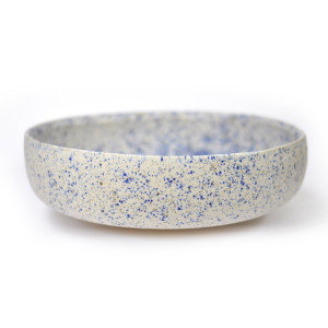 KLAUDIA - RUNDE WEISS-BLAUE WASCHBECKEN