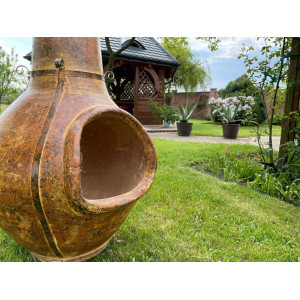 Las Cumbres - Gartenkamin aus Mexiko -2 Löcher