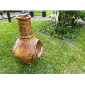 Las Cumbres - Gartenkamin aus Mexiko -2 Löcher