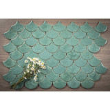 Fischschuppe - Fliesenset "Jadequelle" aus der Serie "Wasser".
