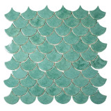 Fischschuppe - Fliesenset "Jadequelle" aus der Serie "Wasser".