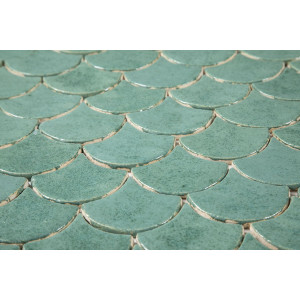 Fischschuppe - Fliesenset "Jadequelle" aus der Serie "Wasser".