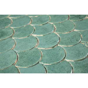 Fischschuppe - Fliesenset "Jadequelle" aus der Serie "Wasser".