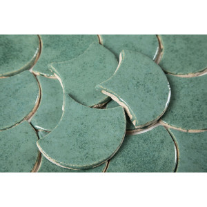 Fischschuppe - Fliesenset "Jadequelle" aus der Serie "Wasser".