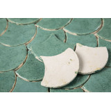 Fischschuppe - Fliesenset "Jadequelle" aus der Serie "Wasser".