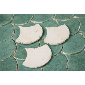 Fischschuppe - Fliesenset "Jadequelle" aus der Serie "Wasser".