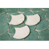 Fischschuppe - Fliesenset "Jadequelle" aus der Serie "Wasser".