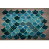 Fischschuppe - Fliesenset "Stürmische See" aus der Serie "Wasser"