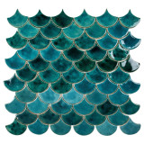 Fischschuppe - Fliesenset "Stürmische See" aus der Serie "Wasser"