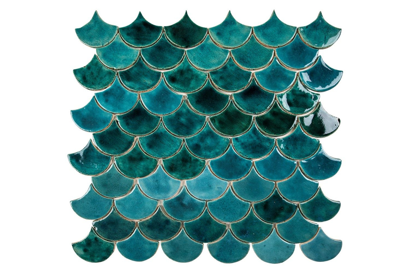Fischschuppe - Fliesenset "Stürmische See" aus der Serie "Wasser"