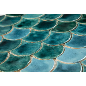 Fischschuppe - Fliesenset "Stürmische See" aus der Serie "Wasser"